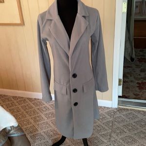 COPY - Coat not lined , soft material, lite gray